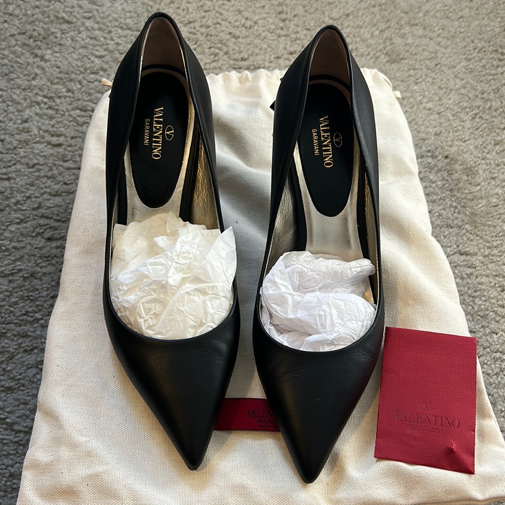 Valentino Rockstud Kitten Heels 70mm